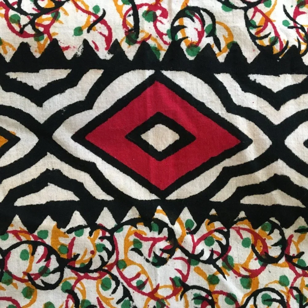 Vintage Hippie Wall Hanging Bed Covering, Dorm Room, Bought in India in the 80s